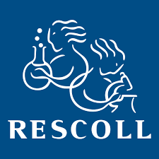 Logo Rescoll avec hippocampe et tubes à essai.